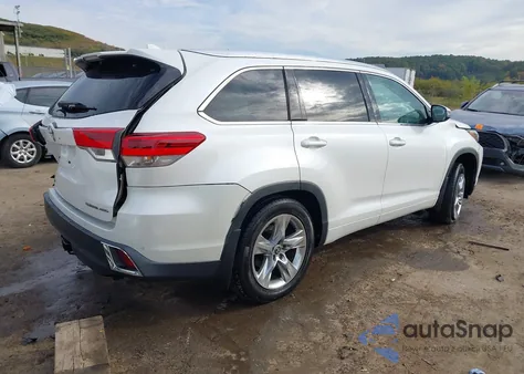 2019 Toyota Highlander Limited z USA, uszkodzony, nr VIN 5TDDZRFH8KS999900